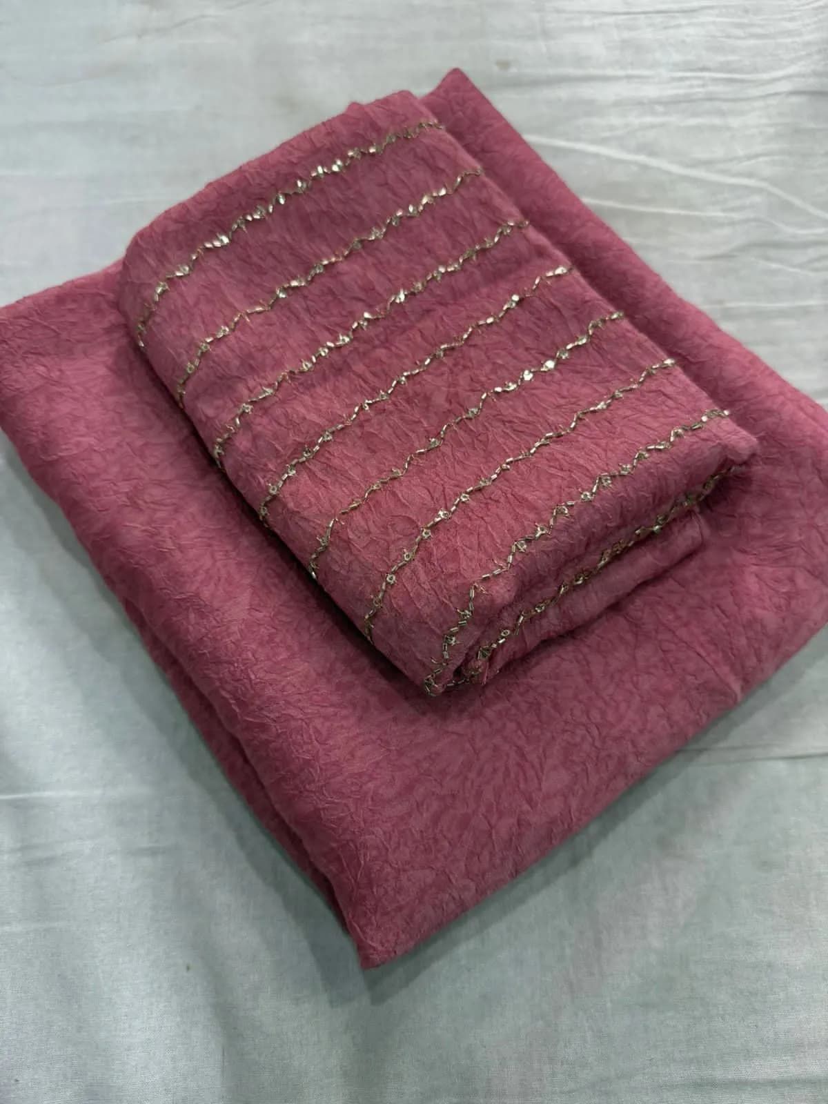 🎀🎀Rangoli Crush Saree With Sequence Blouse🎀🎀